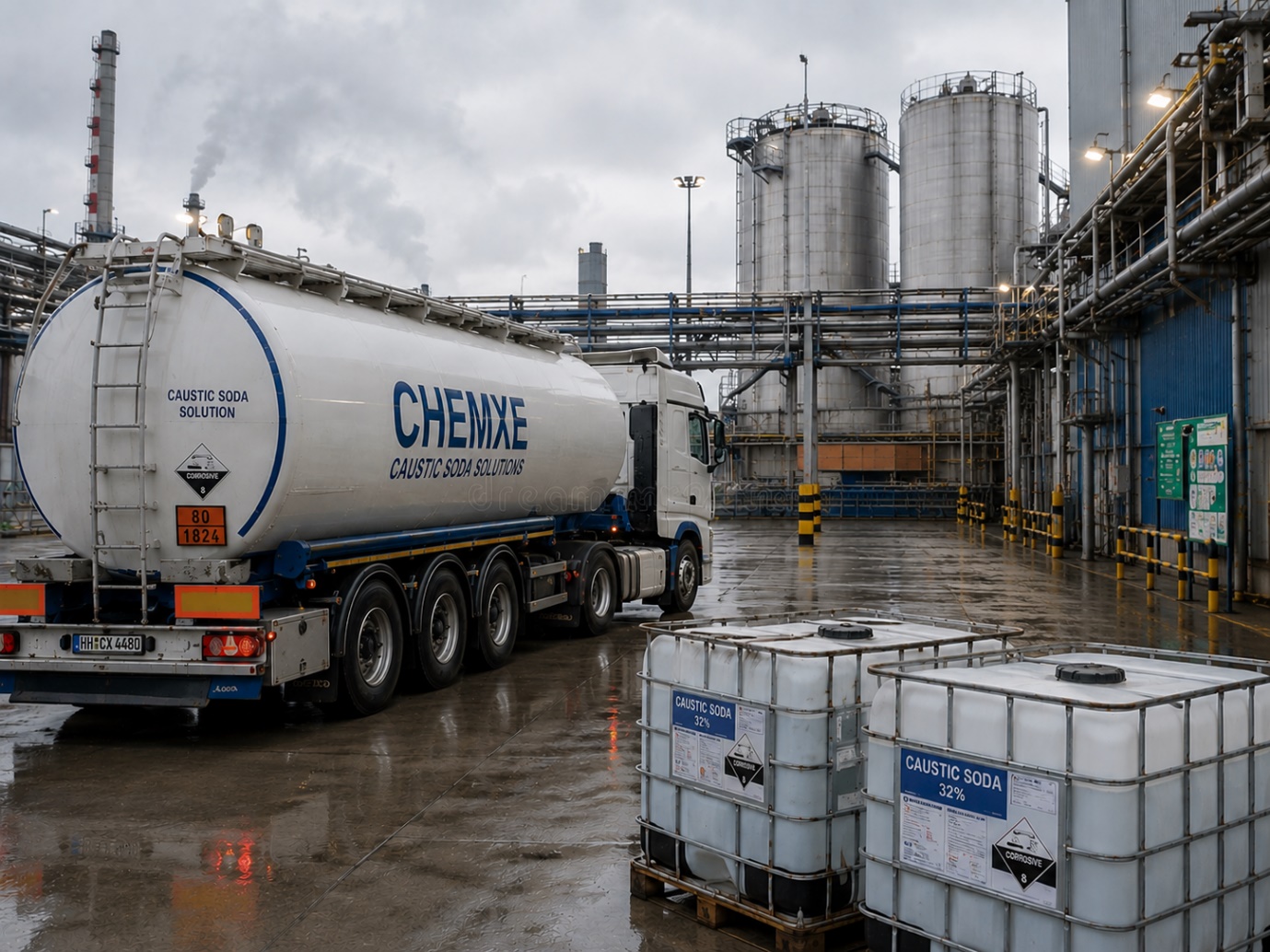 50% Caustic Soda Supply for Industrial Processing Facility